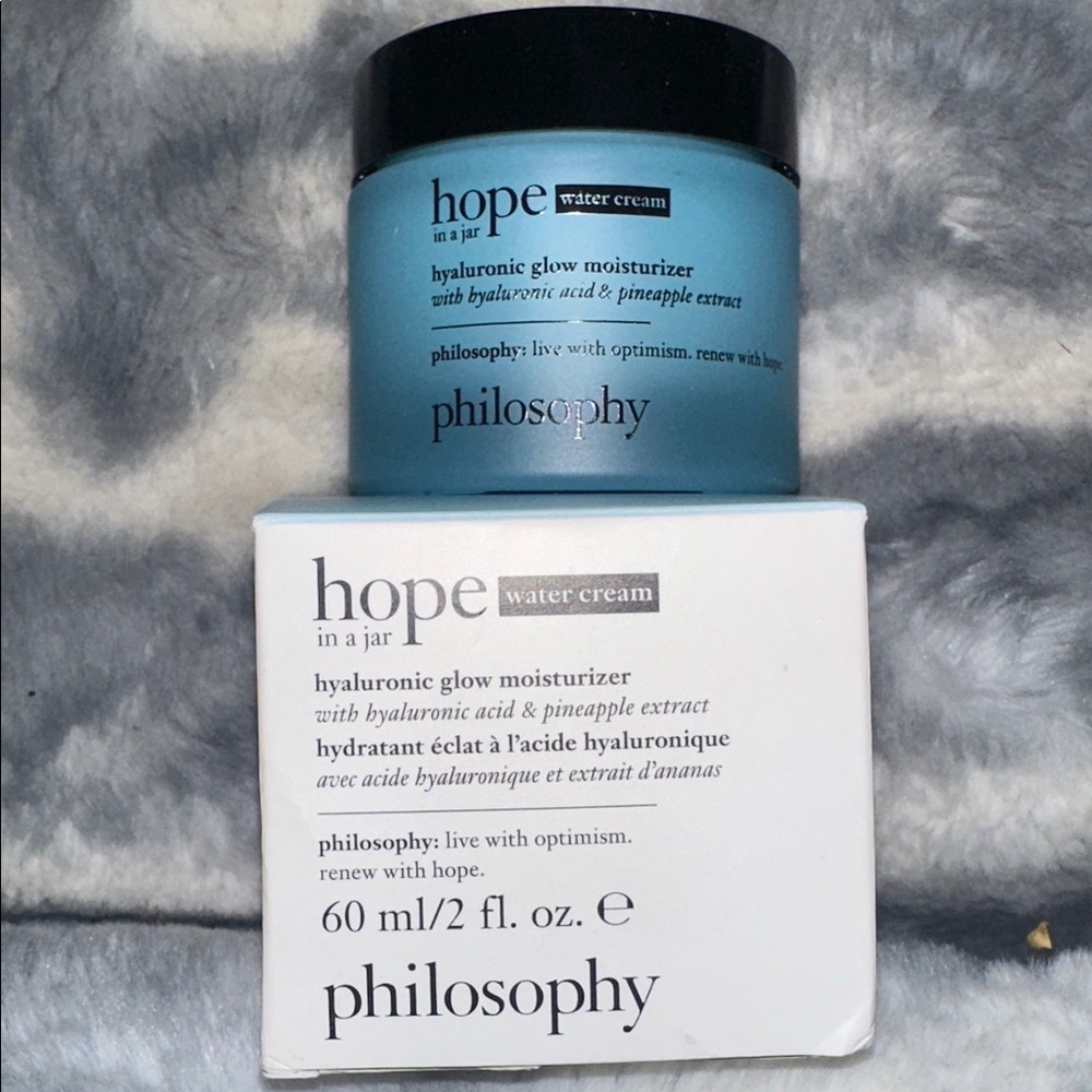 Philosophy Hope in a Jar Water Cream Hyaluronic Glow Moisturizer - NEW 60ml